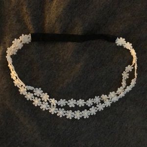 White Floral Headband